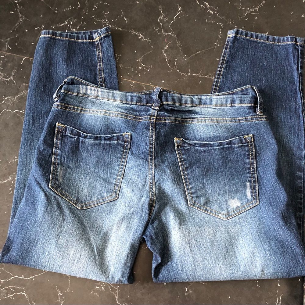 Blue note skinny cropped jeans 27 waist